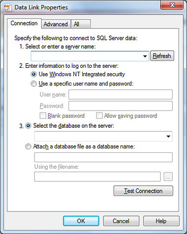 The Windows dialog