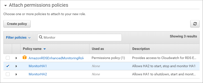AWS Attach Policies
