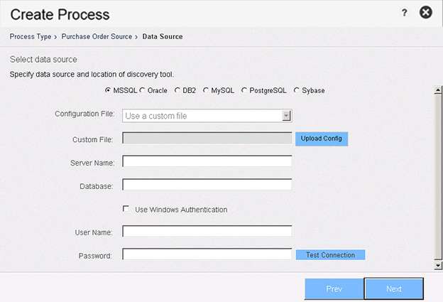 Using a Database Connection as a Data Source