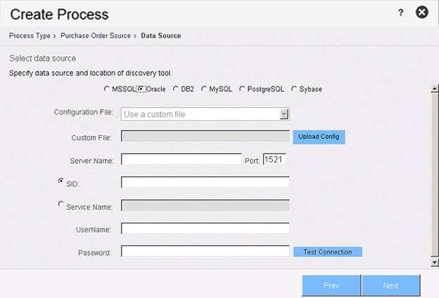 Using a Database Connection as a Data Source